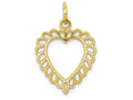 FJC Finejewelers 10k Yellow Gold Heart Charm