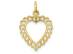 FJC Finejewelers 10k Yellow Gold Heart Charm