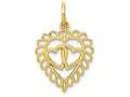 FJC Finejewelers 10k Yellow Gold Heart Charm