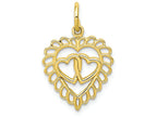 FJC Finejewelers 10k Yellow Gold Heart Charm