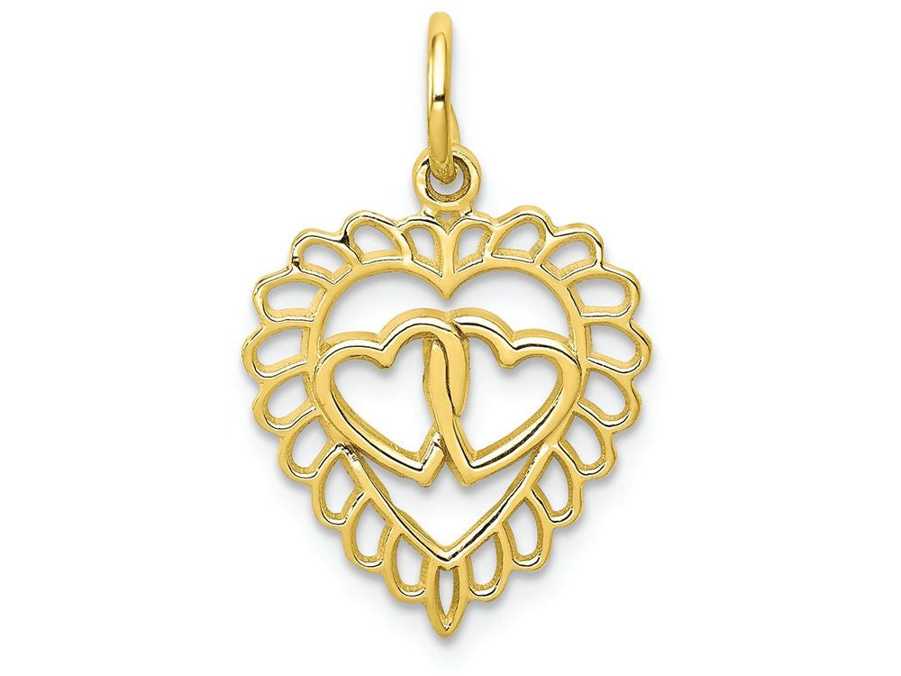 FJC Finejewelers 10k Yellow Gold Heart Charm