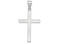 FJC Finejewelers 10k White Gold 3d Stick Cross Charm