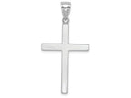 FJC Finejewelers 10k White Gold 3d Stick Cross Charm