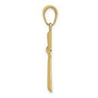 FJC Finejewelers 10k Yellow Gold Bright Cut X Cross Charm