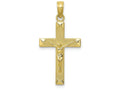 FJC Finejewelers 10k Yellow Gold Crucifix On Back withbeveled Tips Charm