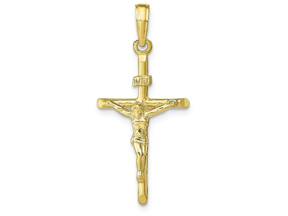 FJC Finejewelers 10k Yellow Gold Stick Style Crucifix Charm