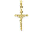 FJC Finejewelers 10k Yellow Gold Stick Style Crucifix Charm