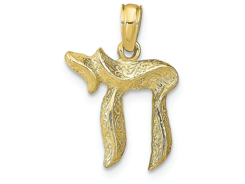 FJC Finejewelers 10k Yellow Gold Chai Charm