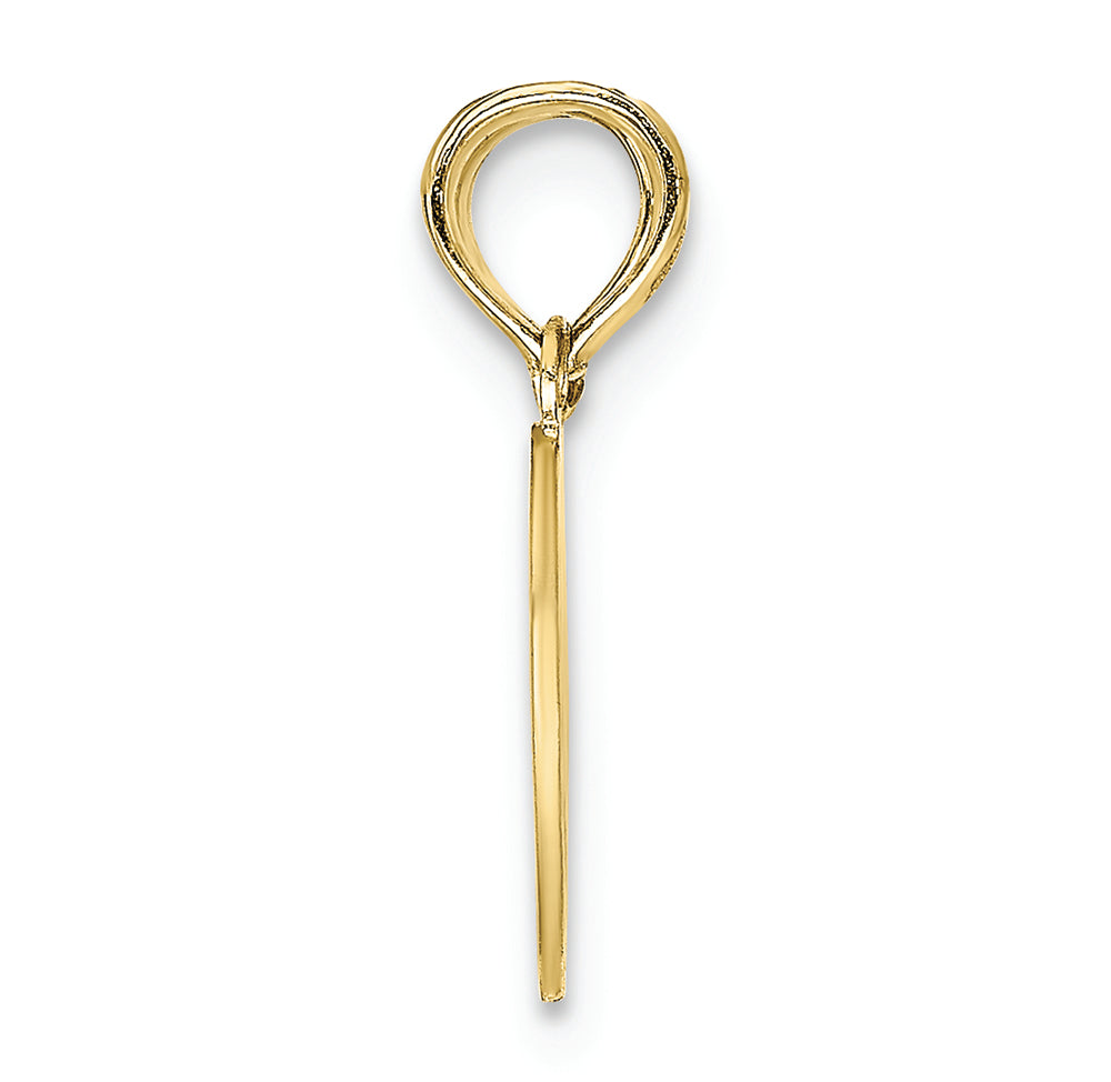 FJC Finejewelers 10k Yellow Gold Reversible Break Apart Mizpah Heart Charm