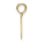 FJC Finejewelers 10k Yellow Gold Reversible Break Apart Mizpah Heart Charm