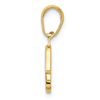 FJC Finejewelers 10k Yellow Gold Small Solid Hamsa Charm