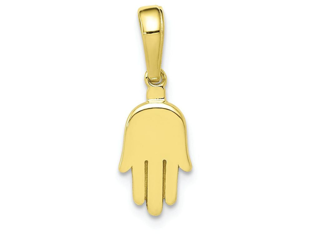 FJC Finejewelers 10k Yellow Gold Small Solid Hamsa Charm