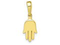 FJC Finejewelers 10k Yellow Gold Small Solid Hamsa Charm