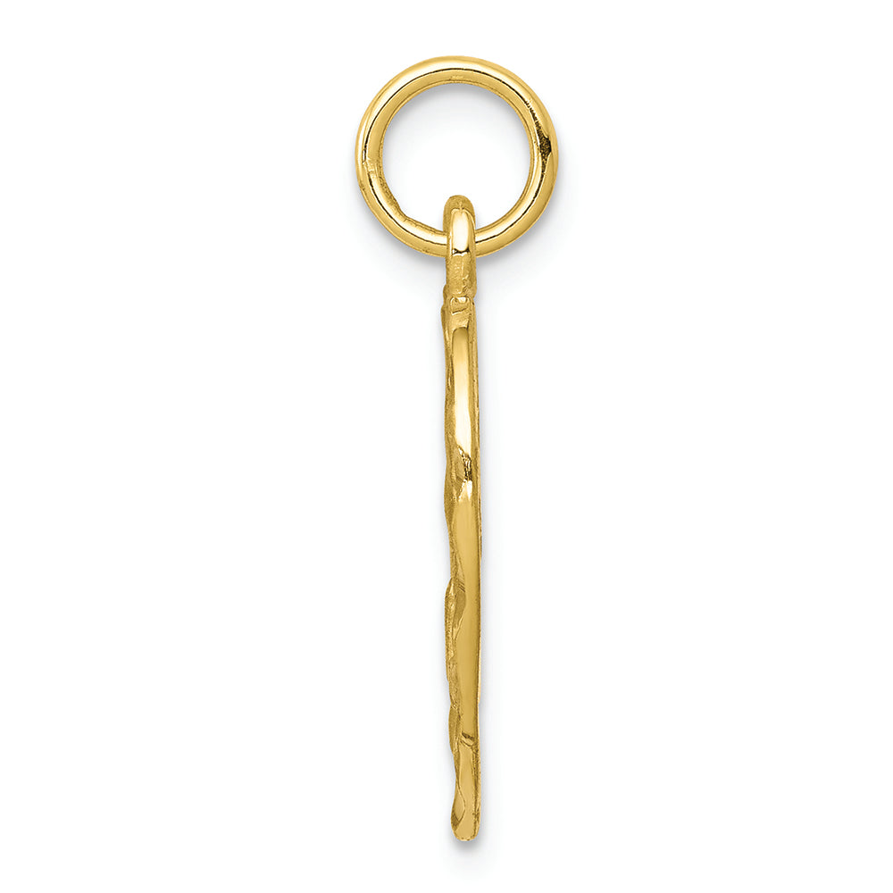 FJC Finejewelers 10k Yellow Gold Angel Heart Charm