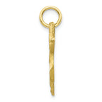 FJC Finejewelers 10k Yellow Gold Solid Satin Angel Charm