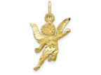 FJC Finejewelers 10k Yellow Gold Solid Satin Angel Charm
