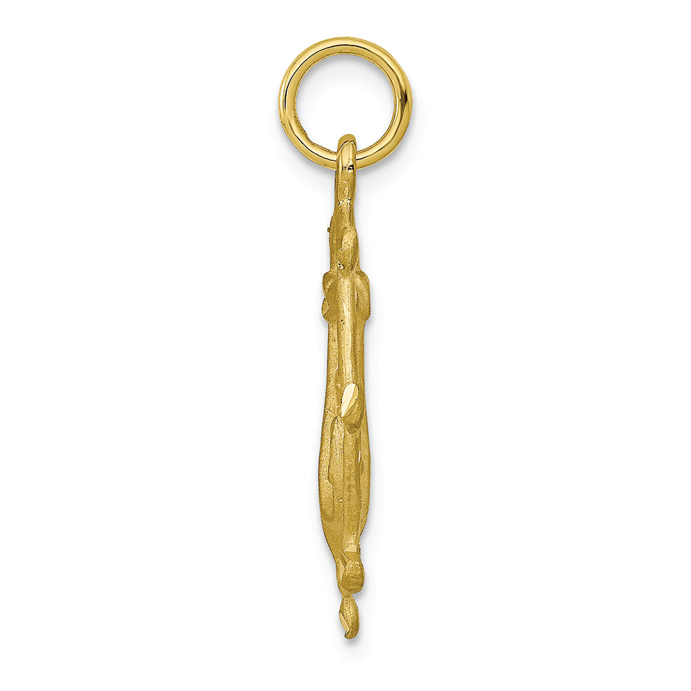 FJC Finejewelers 10k Yellow Gold Anchor In A Wheel Charm