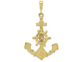 FJC Finejewelers 10k Yellow Gold Large Anchor Charm
