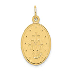 FJC Finejewelers 10k Yellow Gold Miraculous Medal Charm