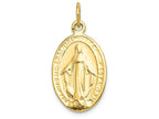 FJC Finejewelers 10k Yellow Gold Miraculous Medal Charm
