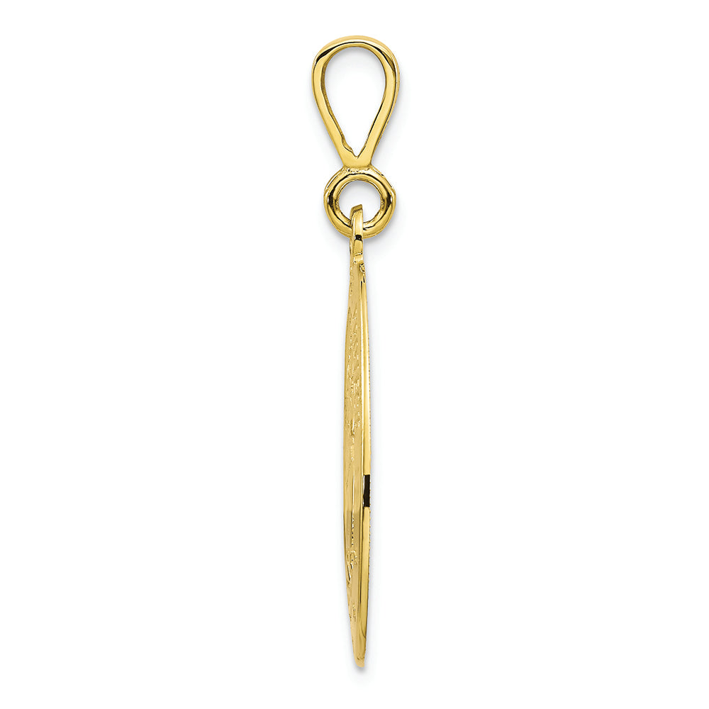 FJC Finejewelers 10k Yellow Gold Saint Christopher Medal Charm