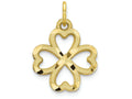 FJC Finejewelers 10k Yellow Gold Shamrock Charm