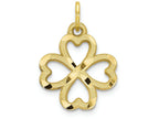 FJC Finejewelers 10k Yellow Gold Shamrock Charm