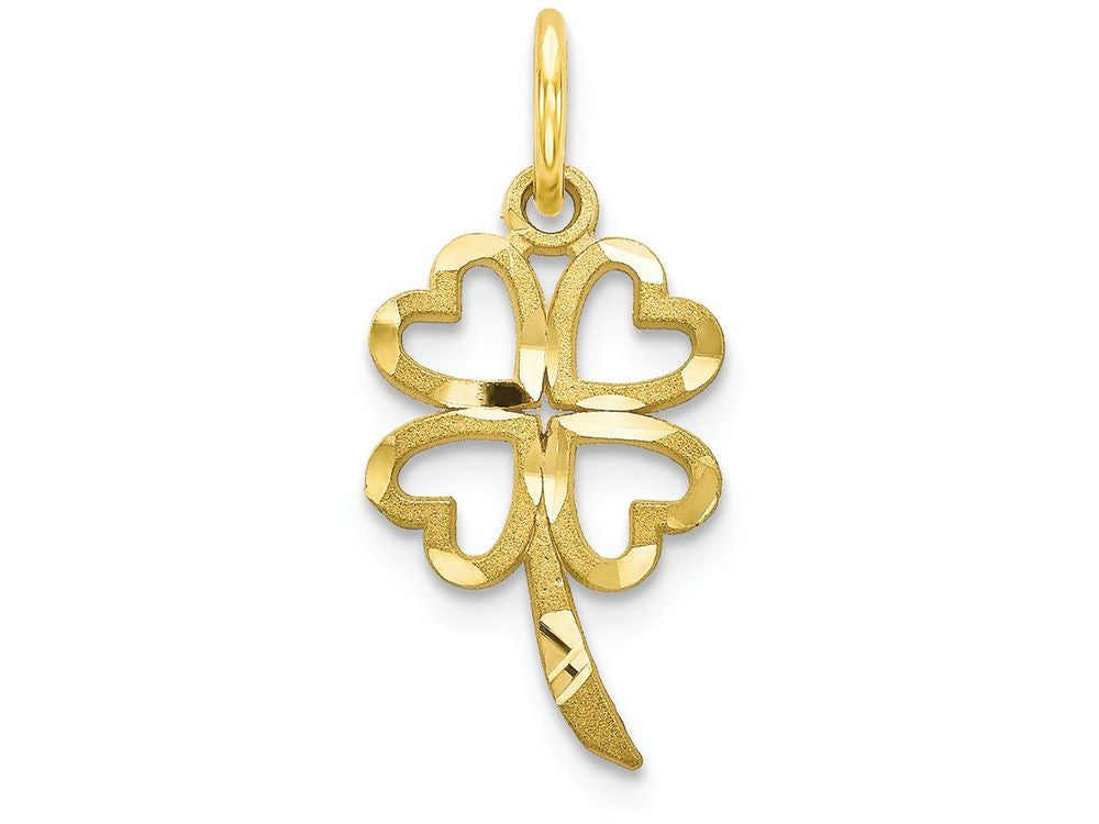 FJC Finejewelers 10k Yellow Gold Shamrock Charm