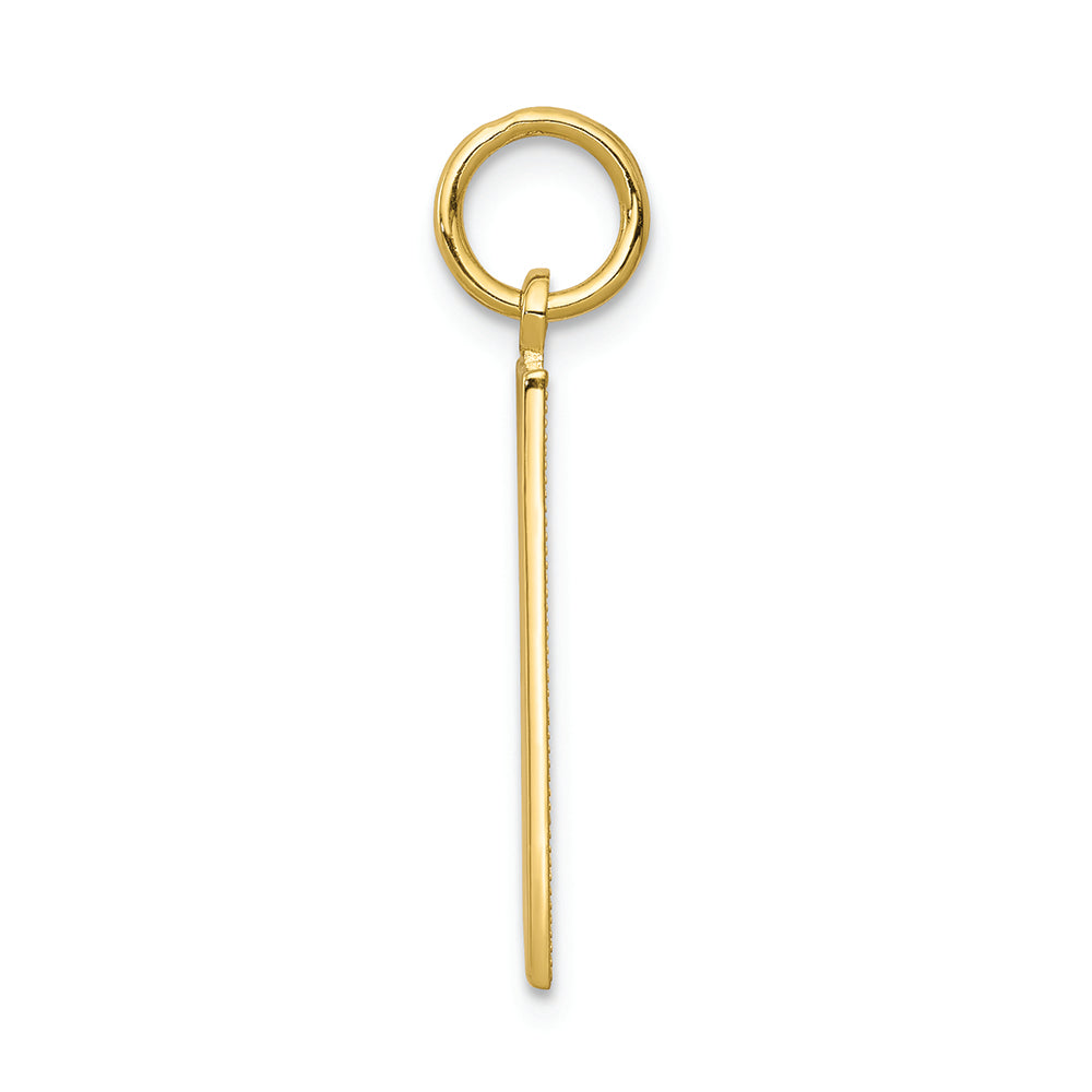 FJC Finejewelers 10k Yellow Gold Solid Bingo Card Charm