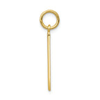 FJC Finejewelers 10k Yellow Gold Solid Bingo Card Charm