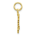 FJC Finejewelers 10k Yellow Gold Solid Polished Snowflake Charm