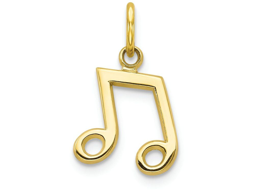 FJC Finejewelers 10k Yellow Gold Musical Note Charm