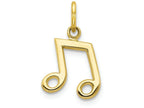 FJC Finejewelers 10k Yellow Gold Musical Note Charm