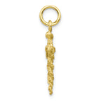 FJC Finejewelers 10k Yellow Gold Solid Caduceus Charm