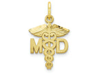FJC Finejewelers 10k Yellow Gold Solid Doctor Of Medicine Md Charm