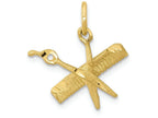 FJC Finejewelers 10k Yellow Gold Comb Scissors Charm