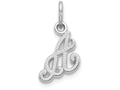 FJC Finejewelers 10k White Gold Initial A Charm