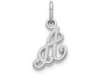 FJC Finejewelers 10k White Gold Initial A Charm