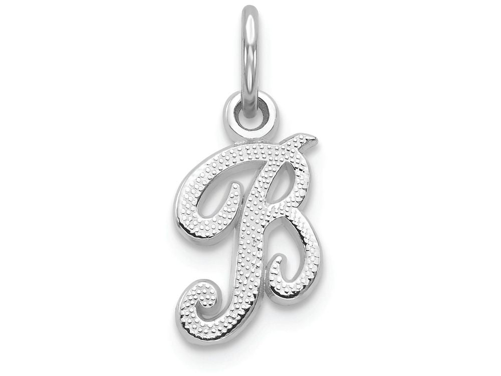 FJC Finejewelers 10k White Gold Initial B Charm