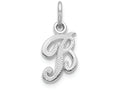 FJC Finejewelers 10k White Gold Initial B Charm