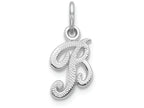 FJC Finejewelers 10k White Gold Initial B Charm