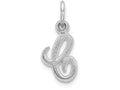 FJC Finejewelers 10k White Gold Initial C Charm