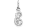 FJC Finejewelers 10k White Gold Initial E Charm
