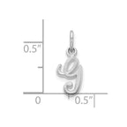 FJC Finejewelers 10k White Gold Initial G Charm