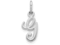 FJC Finejewelers 10k White Gold Initial G Charm