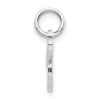 FJC Finejewelers 10k White Gold Initial H Charm