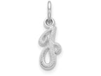 FJC Finejewelers 10k White Gold Initial J Charm