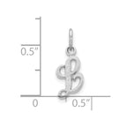 FJC Finejewelers 10k White Gold Initial L Charm