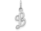 FJC Finejewelers 10k White Gold Initial L Charm