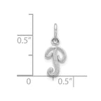 FJC Finejewelers 10k White Gold Initial P Charm